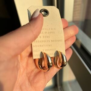 Anthropologie Gold Hoop Earrings